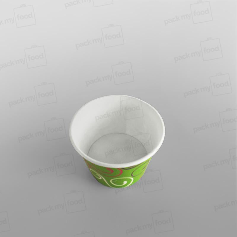 Paper Ice Cream Cups, Green Design