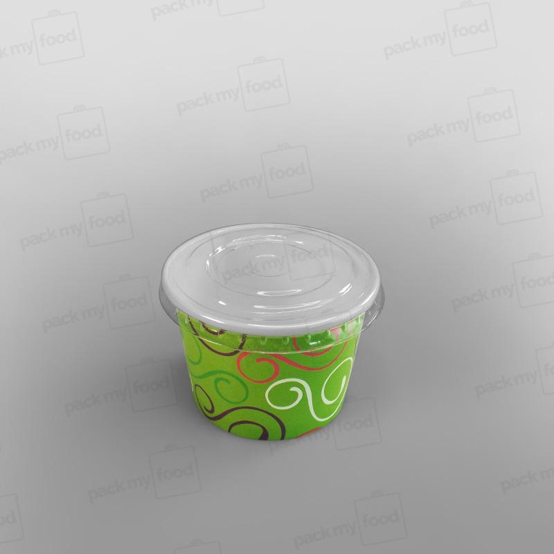 Paper Ice Cream Cups, Green Design