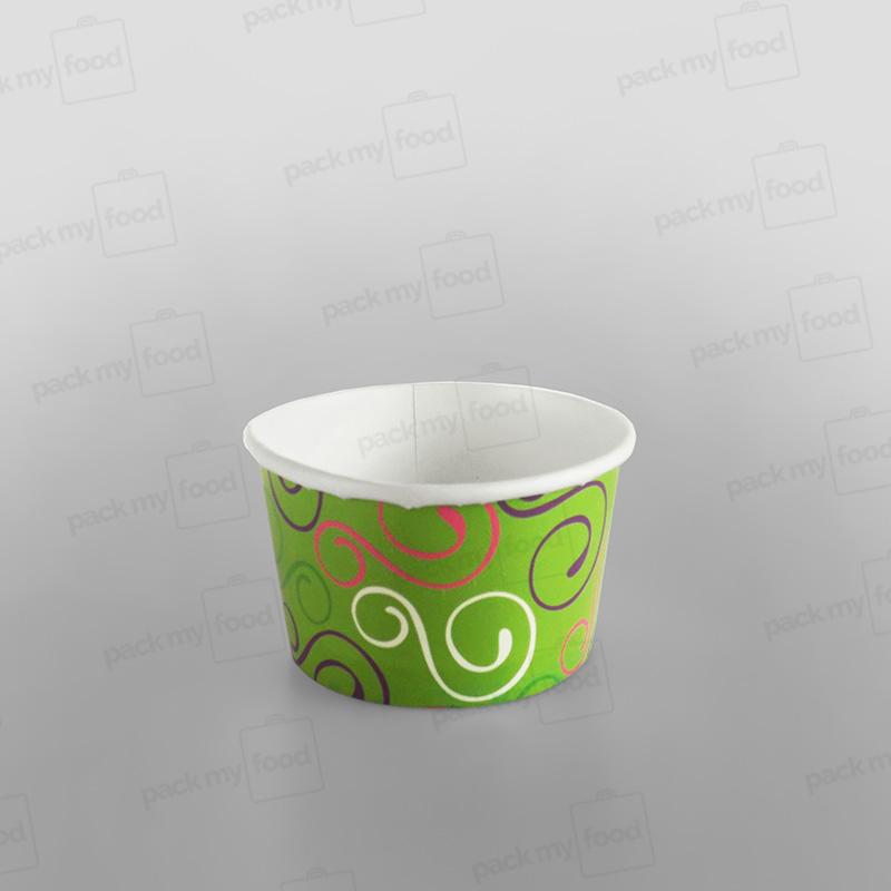 Paper Ice Cream Cups, Green Design