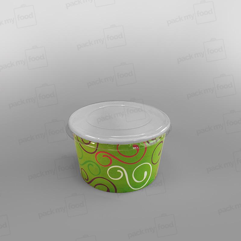 Paper Ice Cream Cups, Green Design