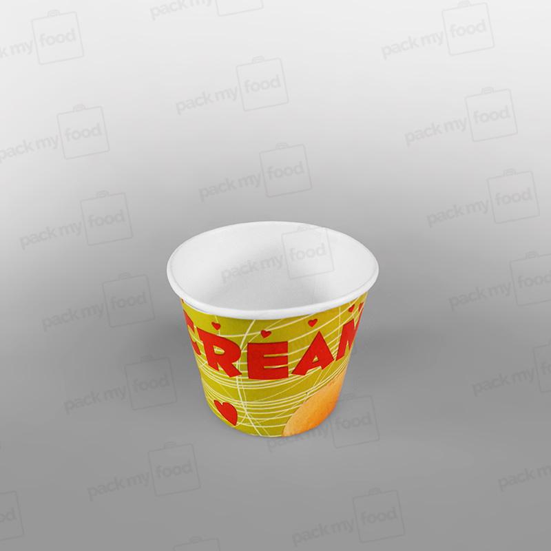 Paper Ice Cream Cups - 200cc - Generic Design