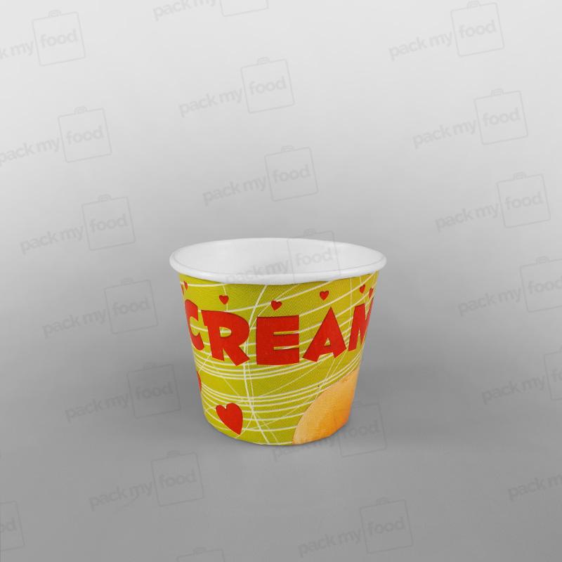 Paper Ice Cream Cups - 200cc - Generic Design