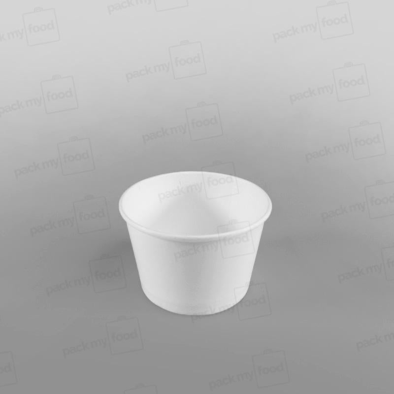 Paper Ice Cream Cups - Plain White