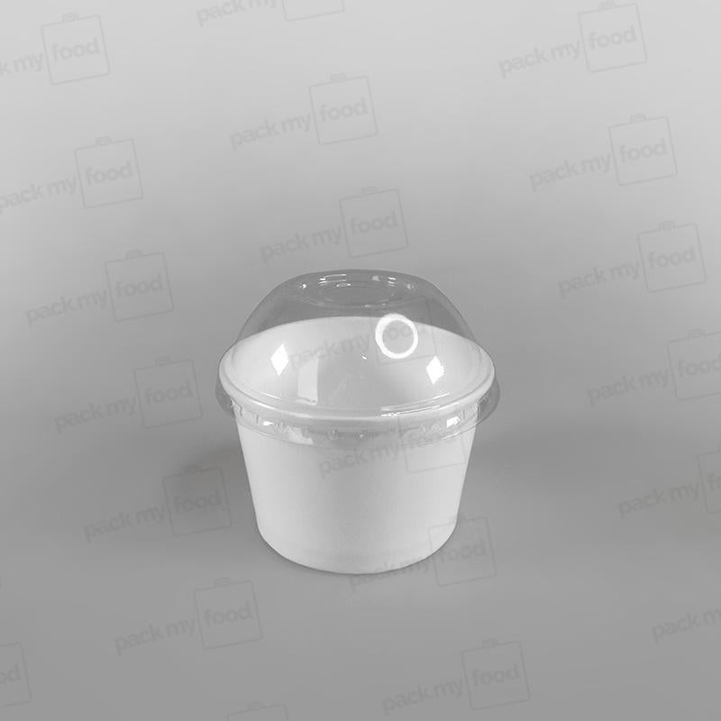 Paper Ice Cream Cups - Plain White