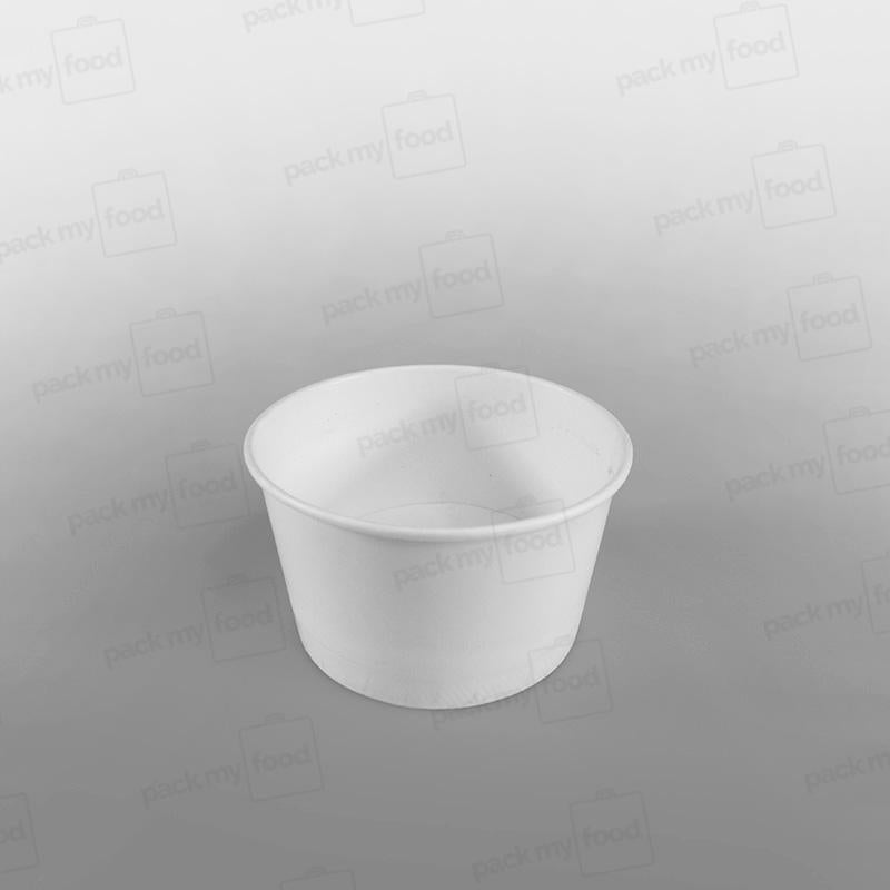 Paper Ice Cream Cups - Plain White