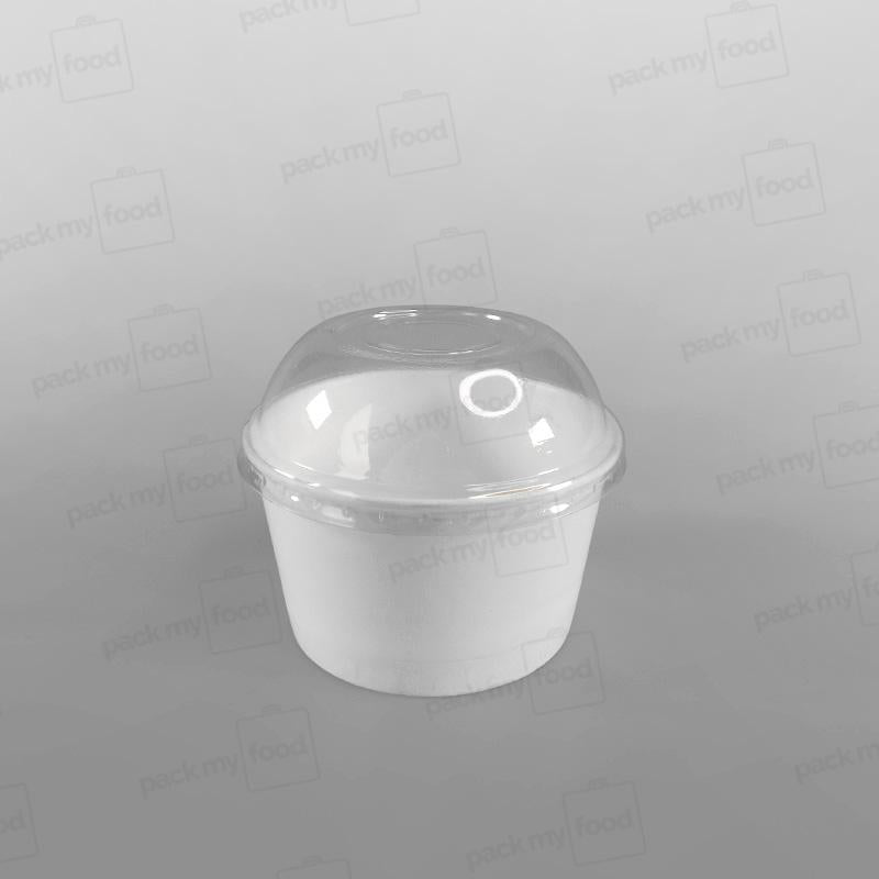 Paper Ice Cream Cups - Plain White