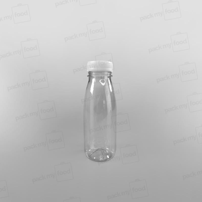 Clear Round Juice Bottles With Caps