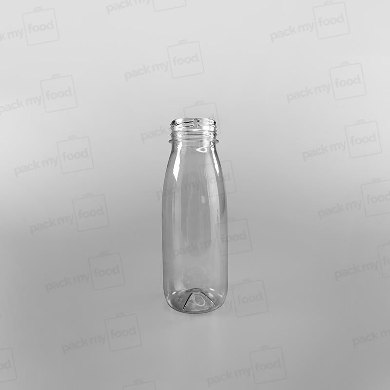 Clear Round Juice Bottles With Caps