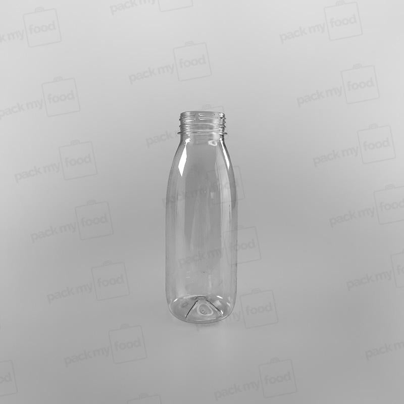 Clear Round Juice Bottles With Caps