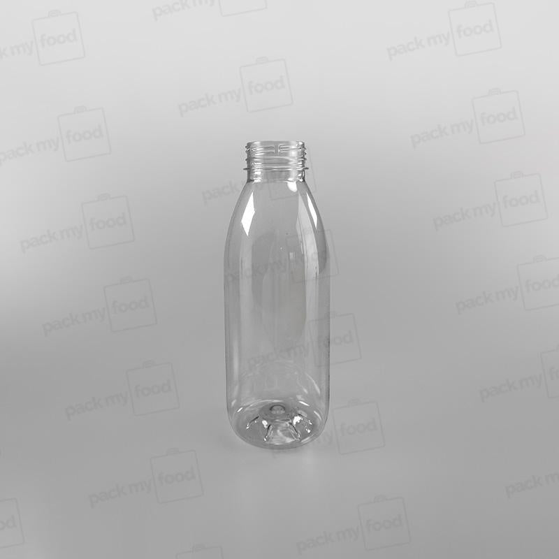Clear Round Juice Bottles With Caps