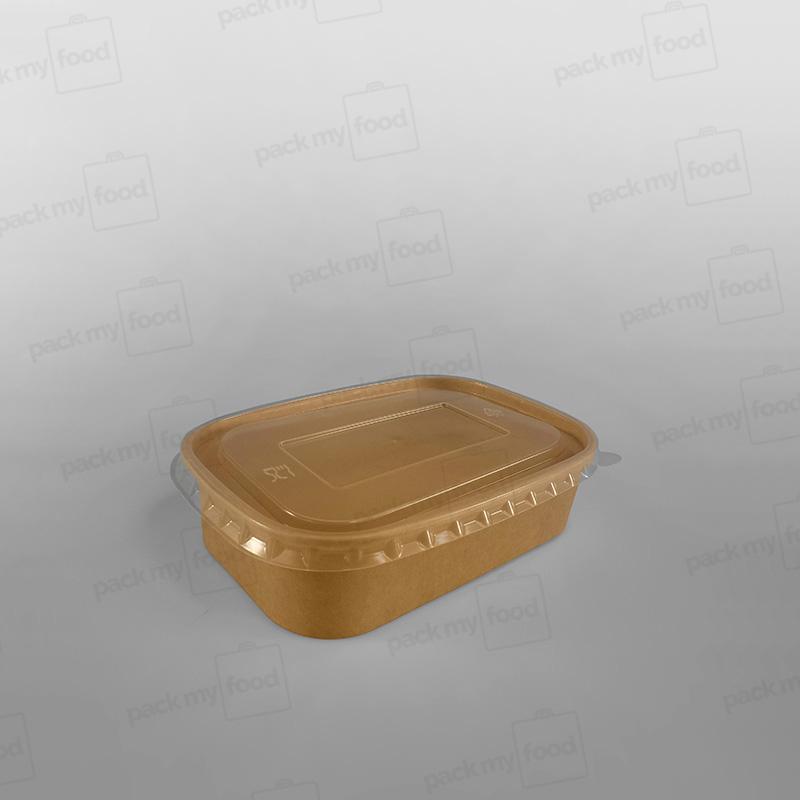 PP Lid For Kraft Rectangular Food Box
