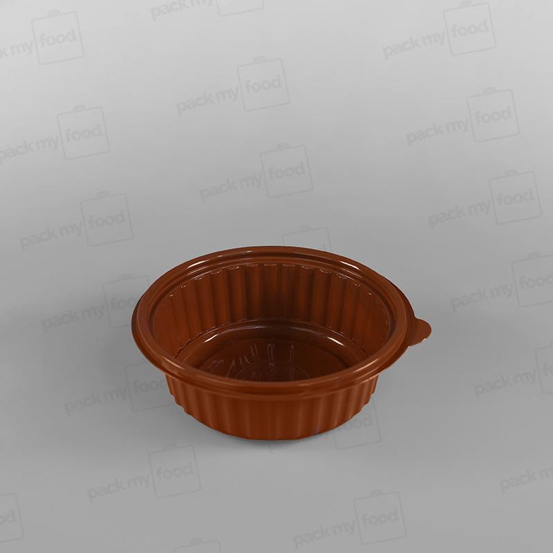 Somoplast Brown Round Microwavable Bowl - 500cc