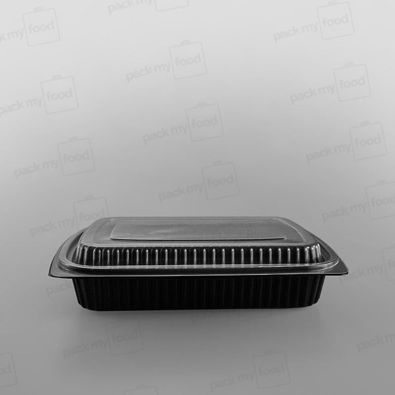 Somoplast Black Microwavable Container