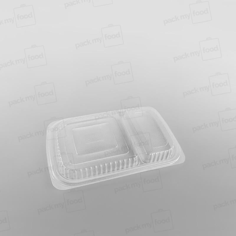 Somoplast 2 Compartment Clear Microwavable Lid To Fit MC41/ 827 Container