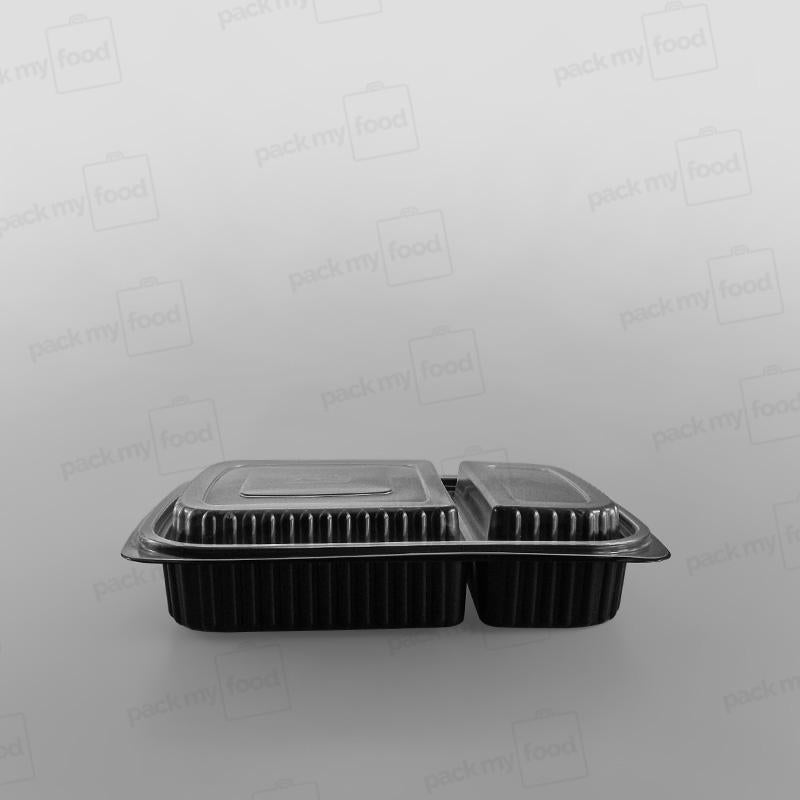 Somoplast 2 Compartment Clear Microwavable Lid To Fit MC41/ 827 Container