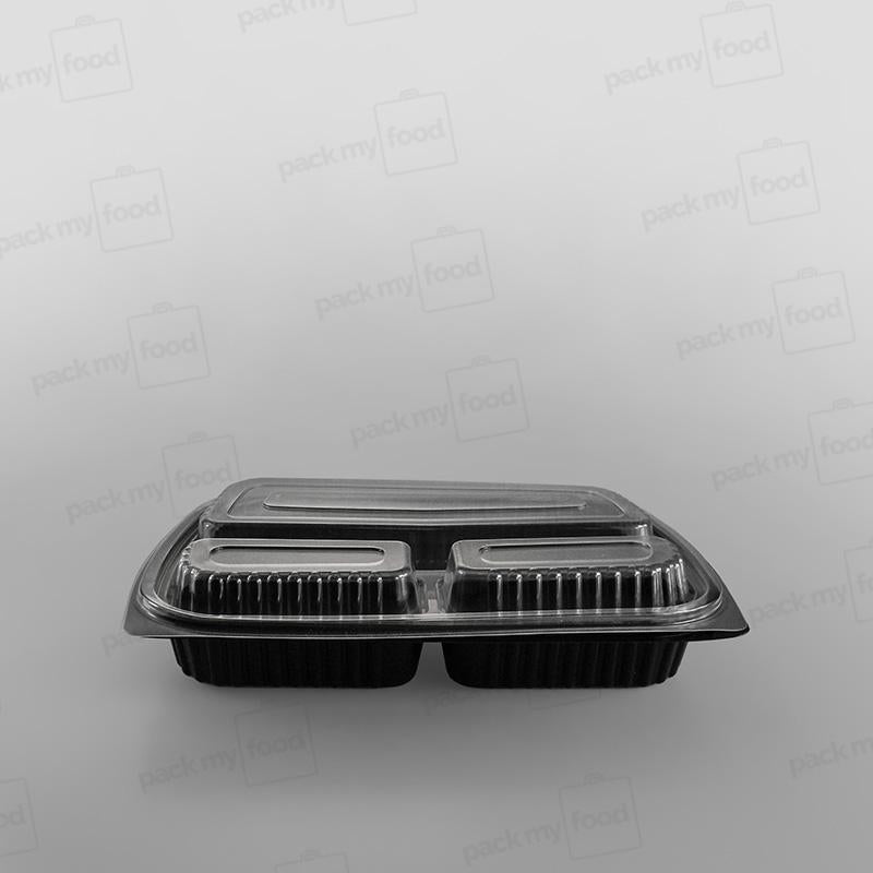 Somoplast 3 Compartment Clear Microwavable Lid To Fit MC57/ 818 Container