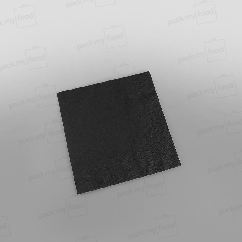 Poppies Napkin Black 2 Ply
