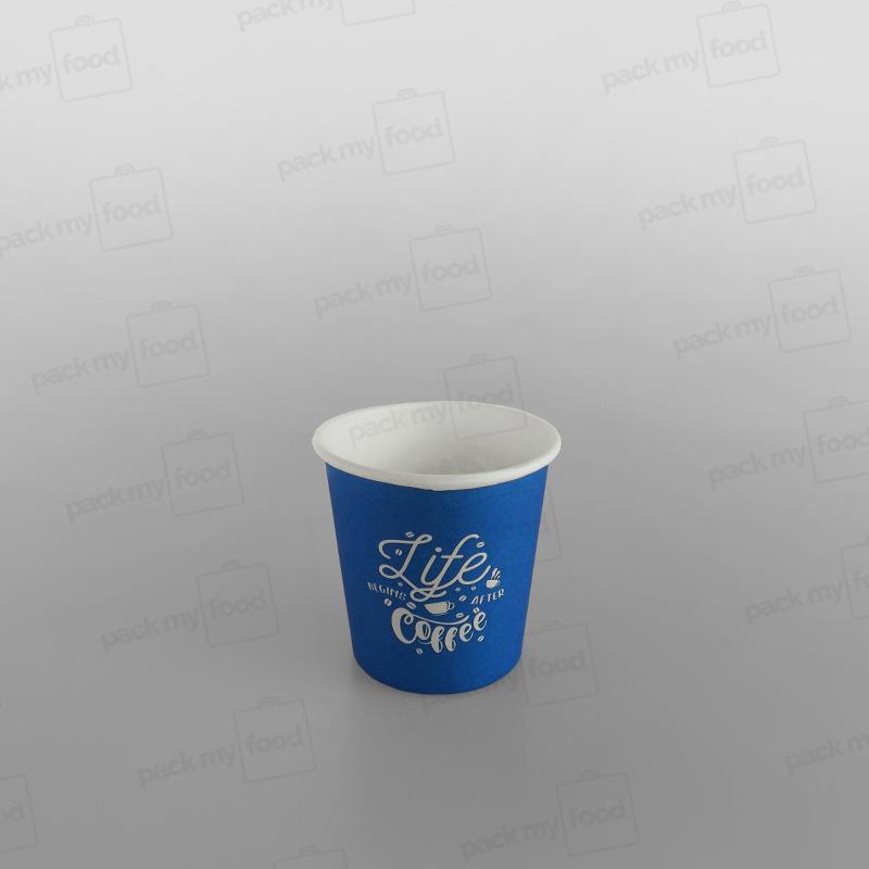 Somoplast Blue Paper Cup Hot - 4oz