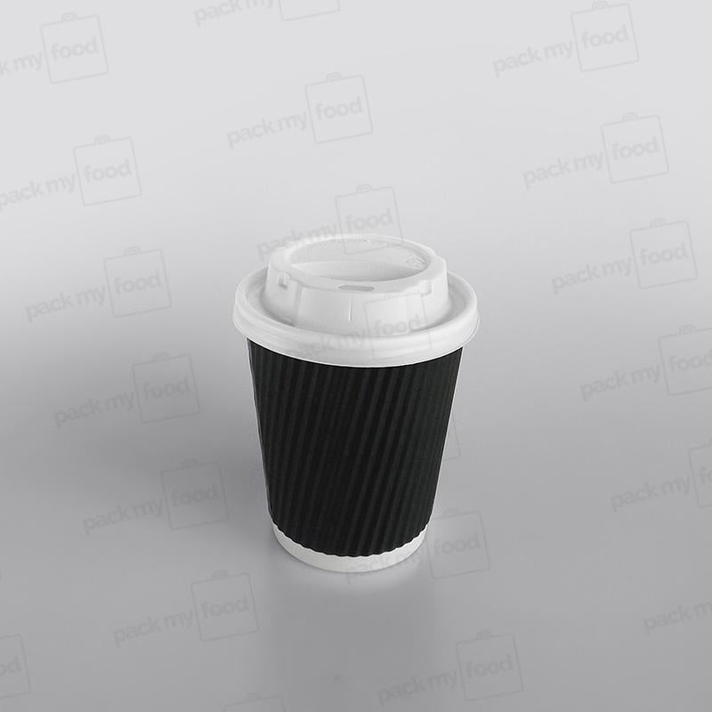 Ripple Kraft Paper Cup Hot - Black