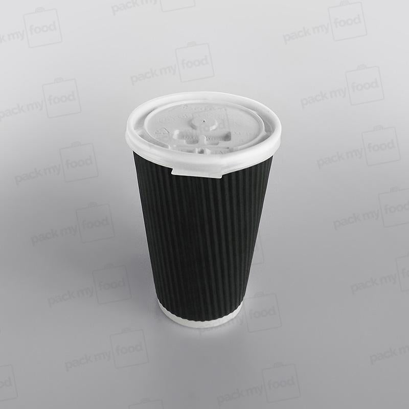 Ripple Kraft Paper Cup Hot - Black