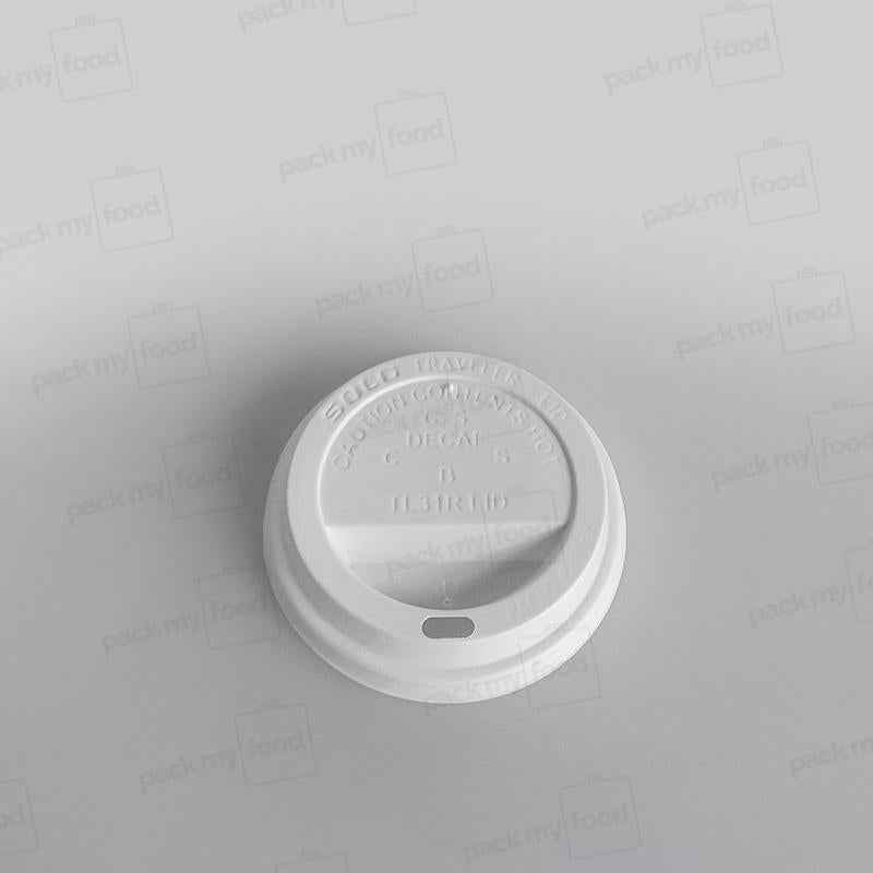 Solo Plastic Lid Sip Thru White