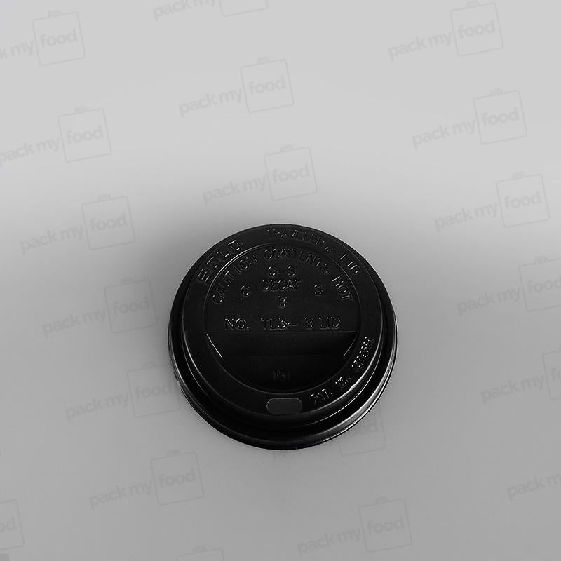 Solo Plastic Lid Sip Thru Black - 10oz