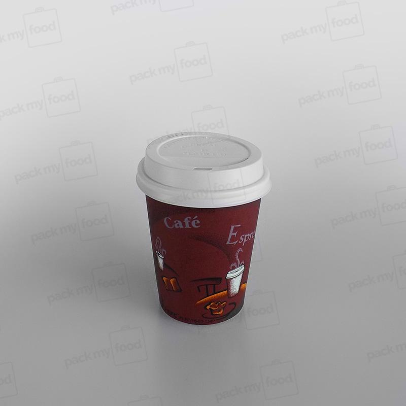 Solo Plastic Lid Sip Thru White