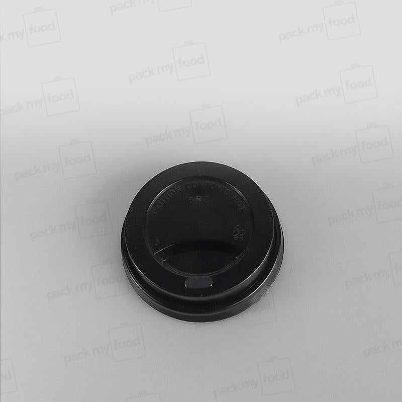 Hippo Hot Plastic Lid - Black Domed