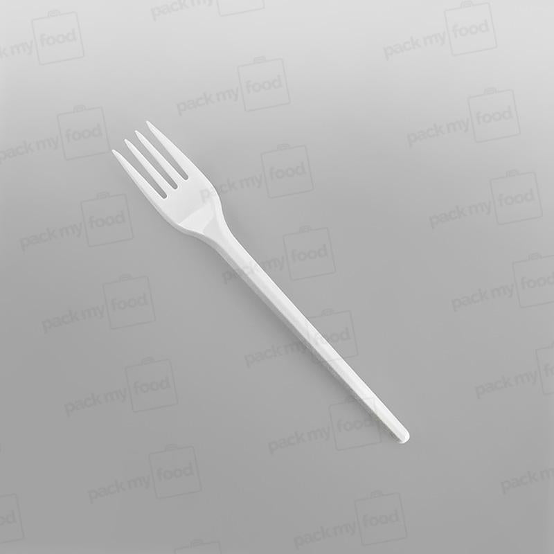 Plastic White Economy Forks
