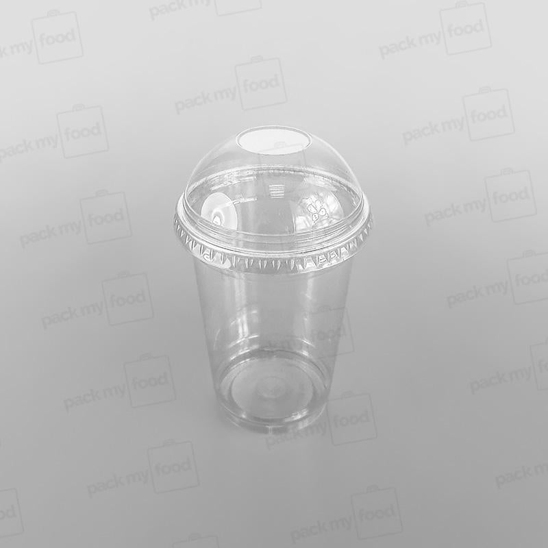 Somoplast Clear Domed Lid Closed/No Hole