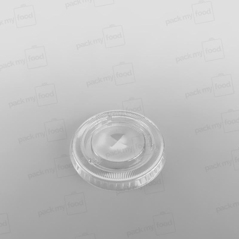 Somoplast Plastic Clear Flat Lid Straw Slot