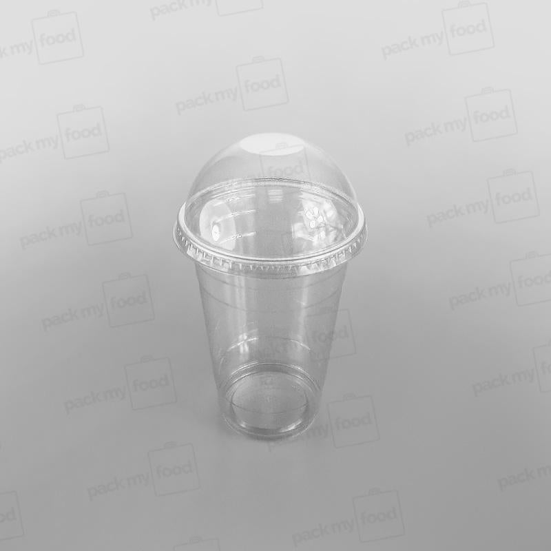 Somoplast Clear Domed Lid Closed/No Hole