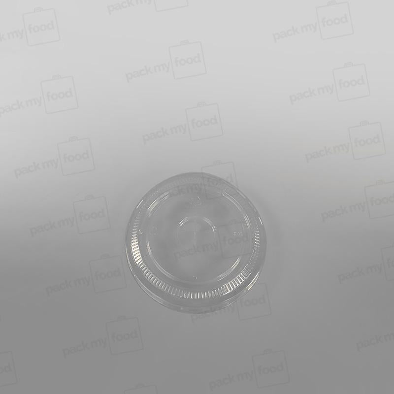Recycled Plastic Flat Lid With Straw Slot To Fit 12oz Cup PLC11G