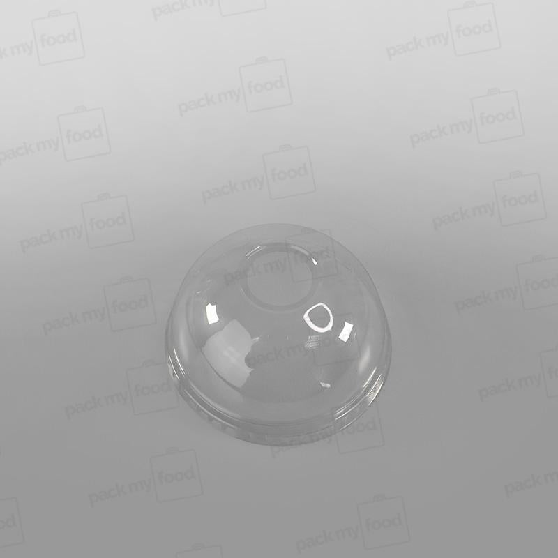 Recycled Plastic Domed Lid With Hole To Fit 16-20oz Cups PLC12G, PLC13G