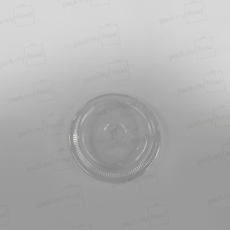 Recycled Plastic Flat Lid With Straw Slot To Fit 16-20oz Cups PLC12G, PLC13G