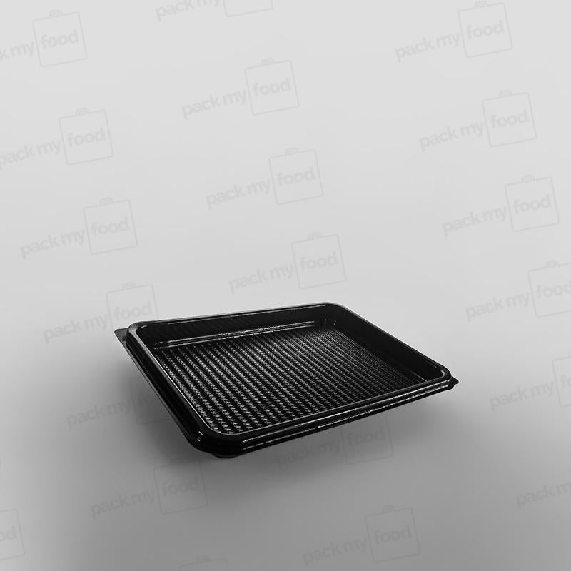 Plastic Rectangular Platter Base & Lid - 245 x 180mm