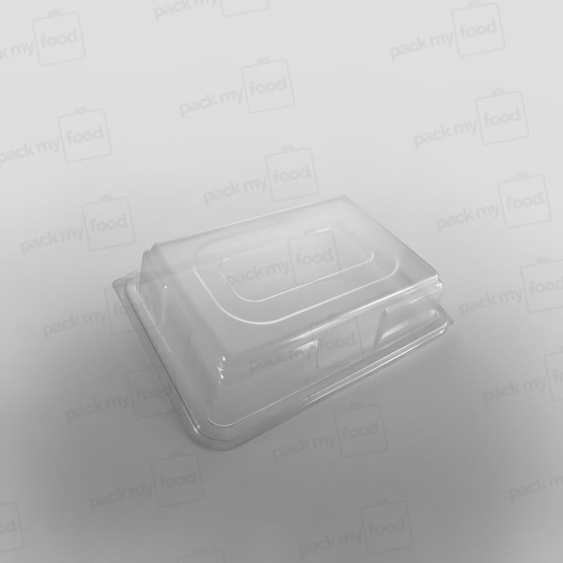 Plastic Rectangular Platter Base & Lid - 245 x 180mm