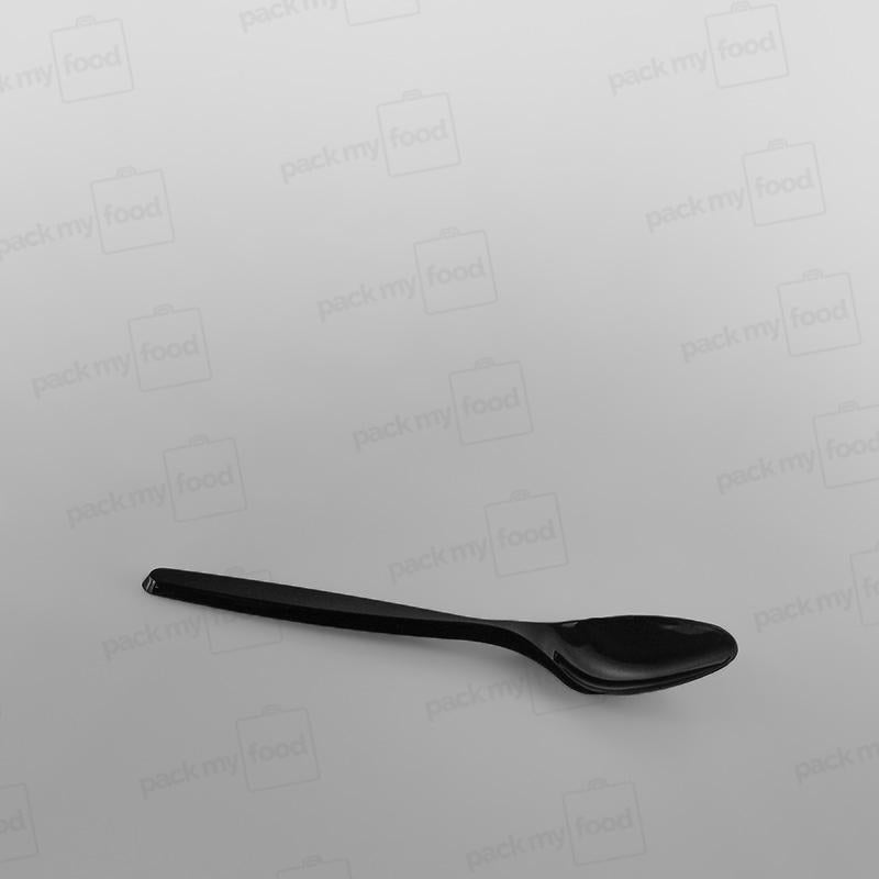 Plastic Black Heavy Duty Dessert Spoons