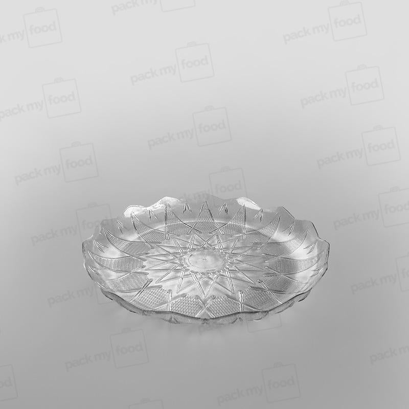 Plastic Round Tray Clear
