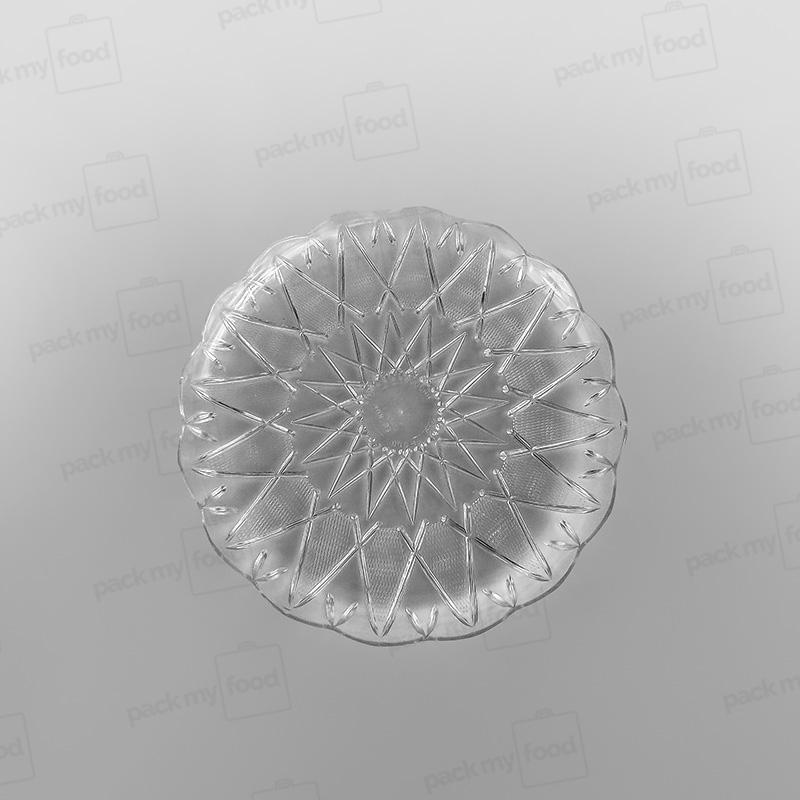 Plastic Round Tray Clear