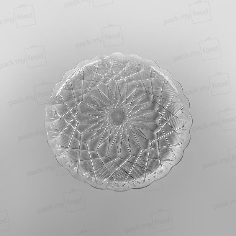 Plastic Round Tray Clear