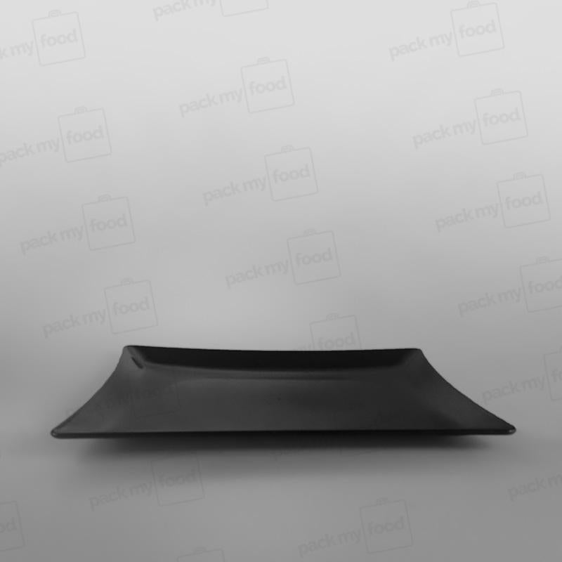 Plastic Presentation Trays Oval Black
