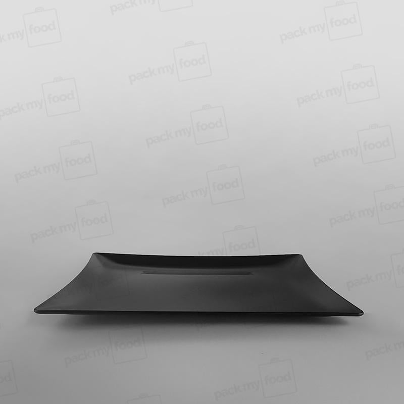 Plastic Presentation Trays Oval Black