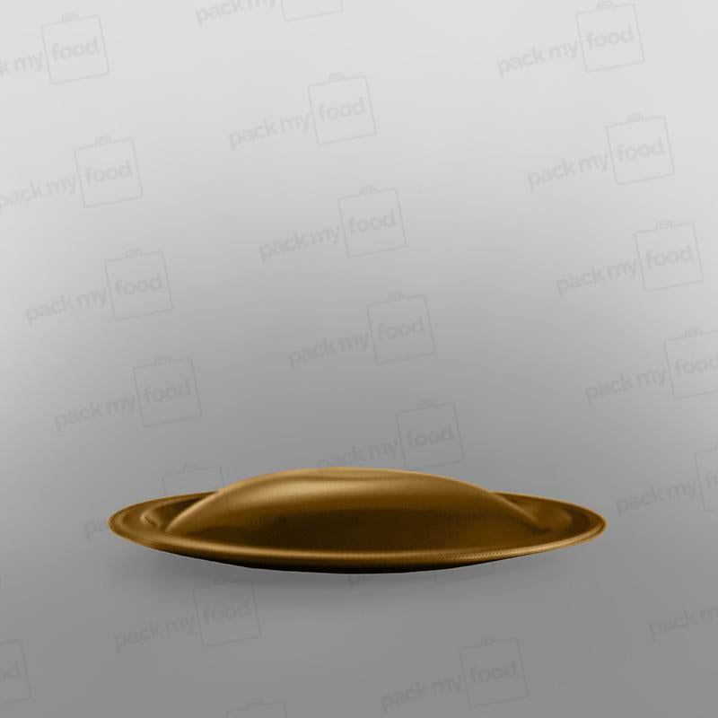 Plastic Gold Domed Presentation Plates - 290 x 290 x 35mm Internal