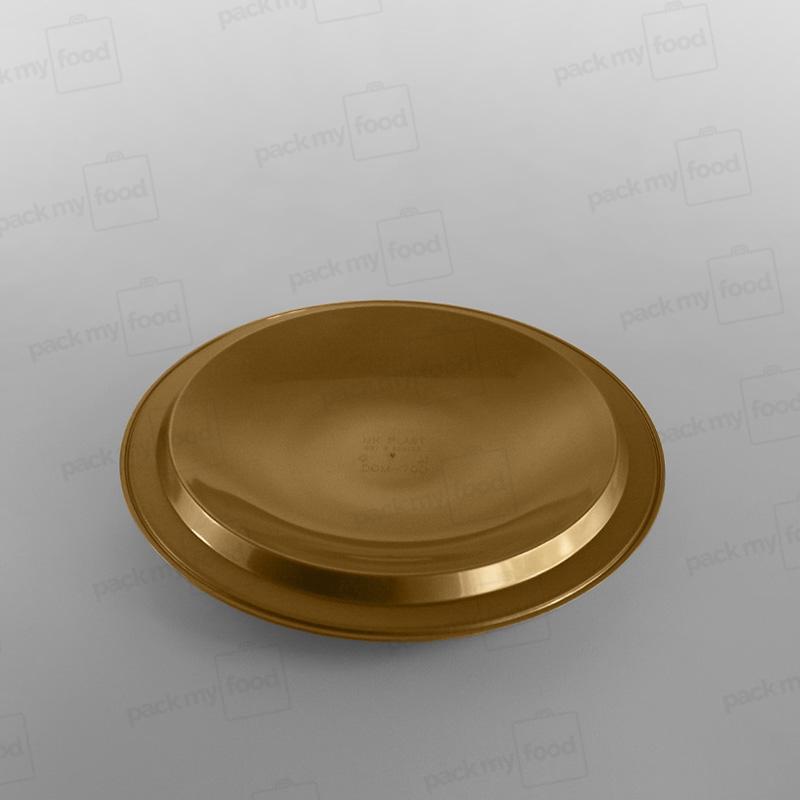 Plastic Gold Domed Presentation Plates - 290 x 290 x 35mm Internal