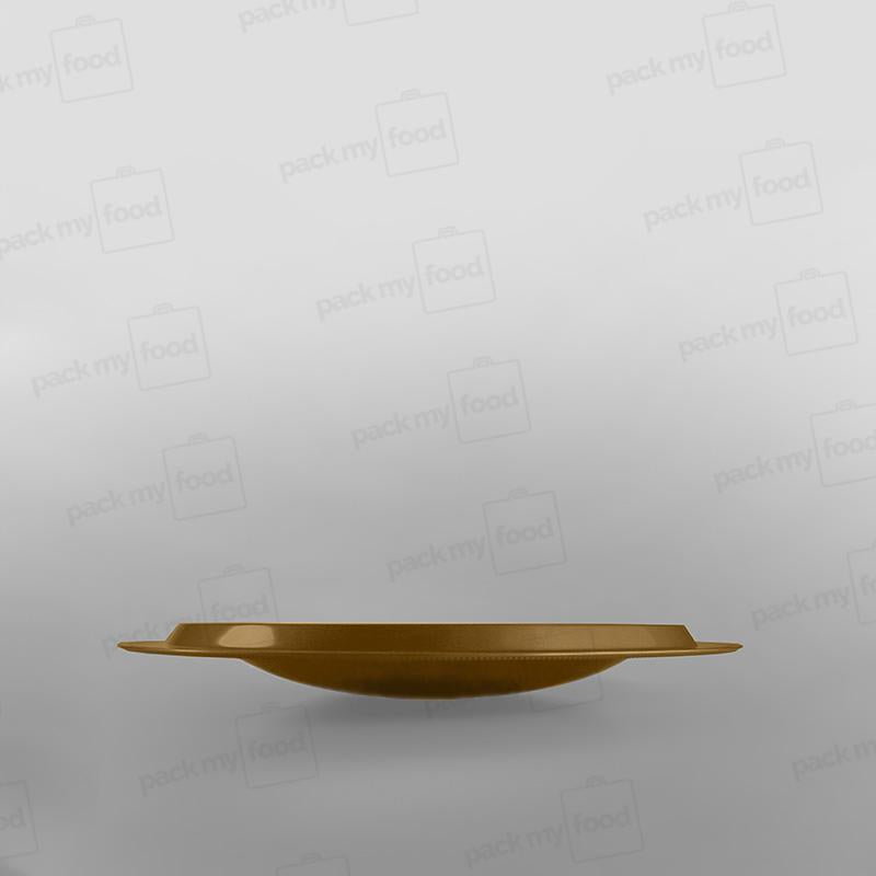 Plastic Gold Domed Presentation Plates - 290 x 290 x 35mm Internal