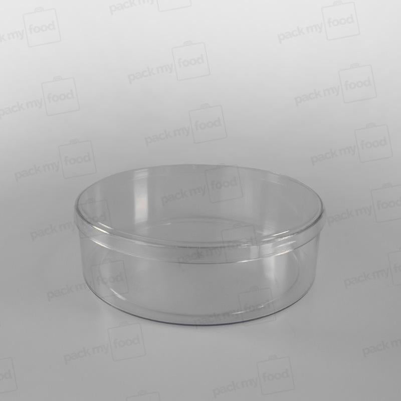 Clear Round Plastic Dessert/ Biscuit Presentation Box