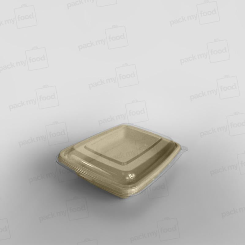 Sabert rPET Lid For Rectangular Pulp Containers
