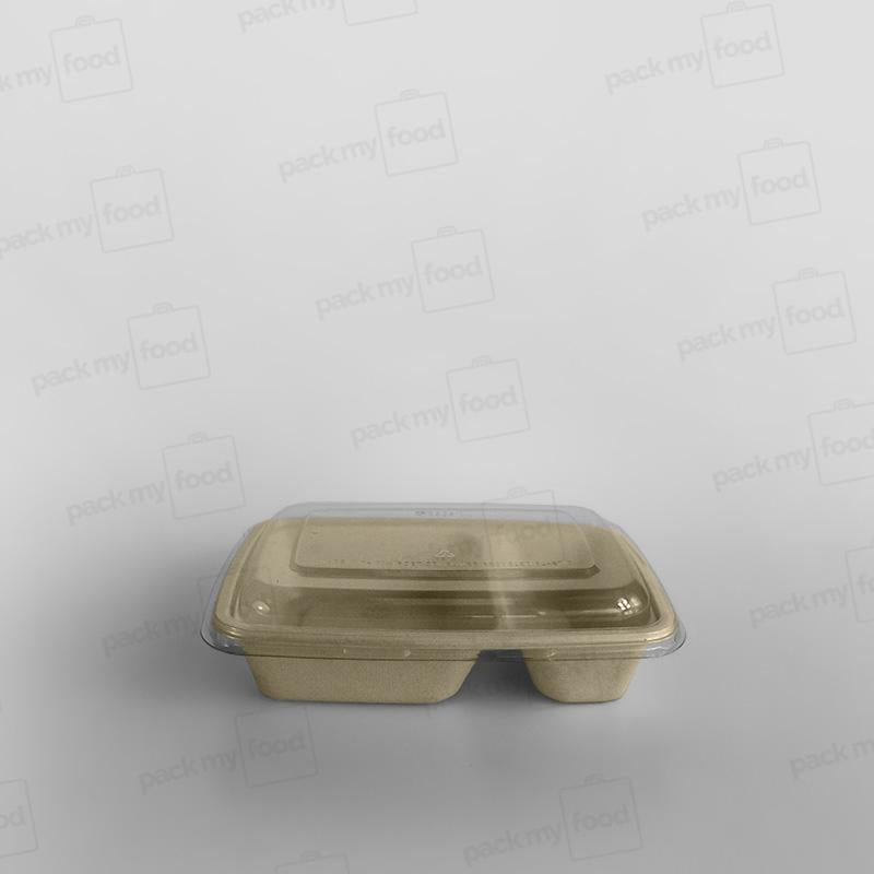Sabert rPET Lid For Rectangular Pulp Containers