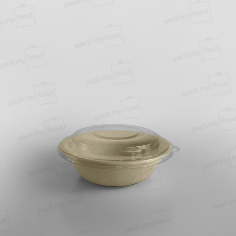 Sabert Domed rPET Lids For Wide Round Pulp Bowls